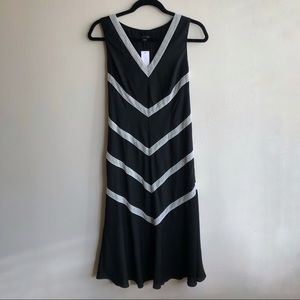 New Ann Taylor Lace Inset Midi Dress